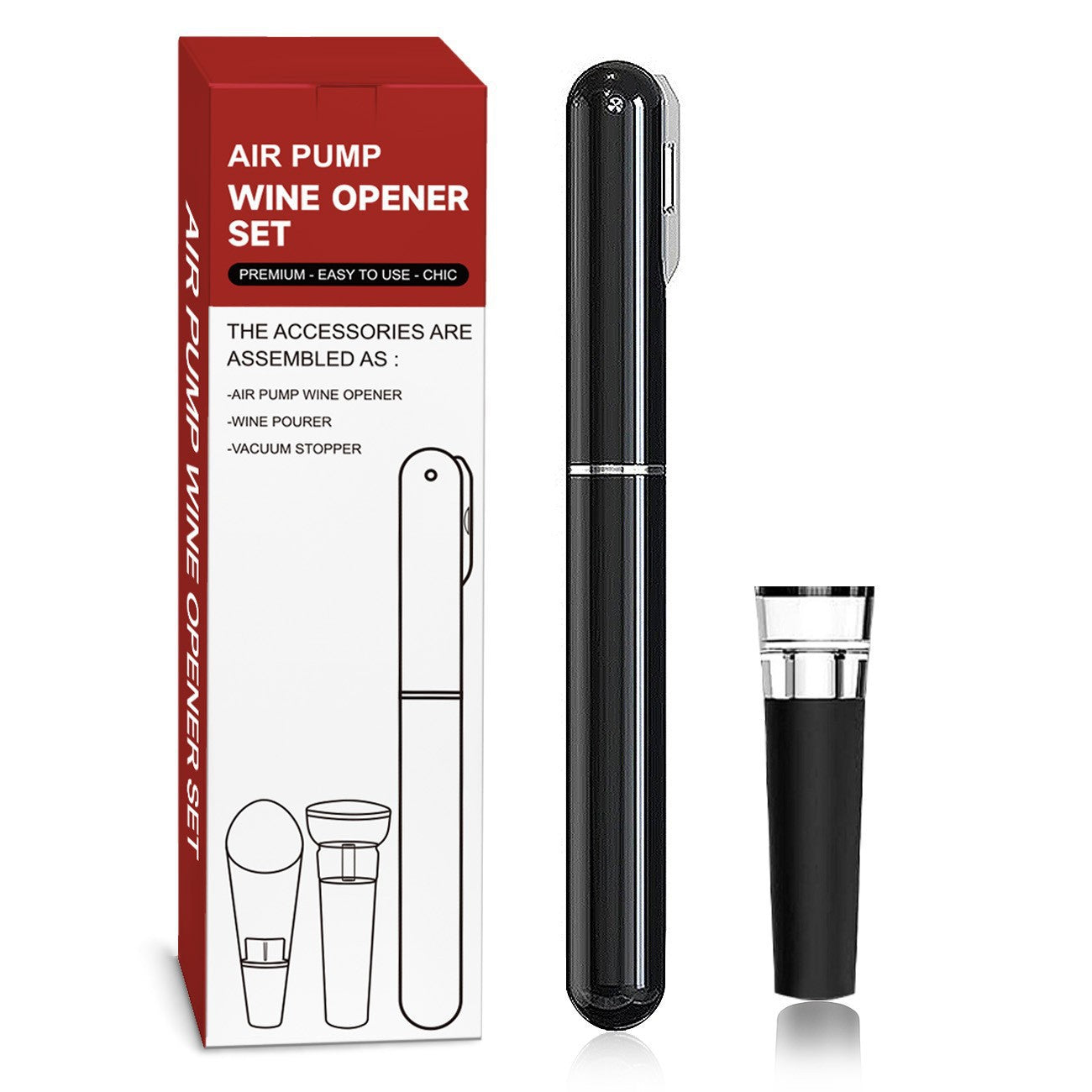 Air Pressure Wine Opener — Fast, Clean, Effortless ⚡for Yourself 🍷Share with Friends 💝