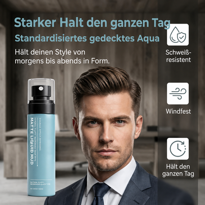 Schnelltrocknendes mattes Styling-Mud-Spray für Herren