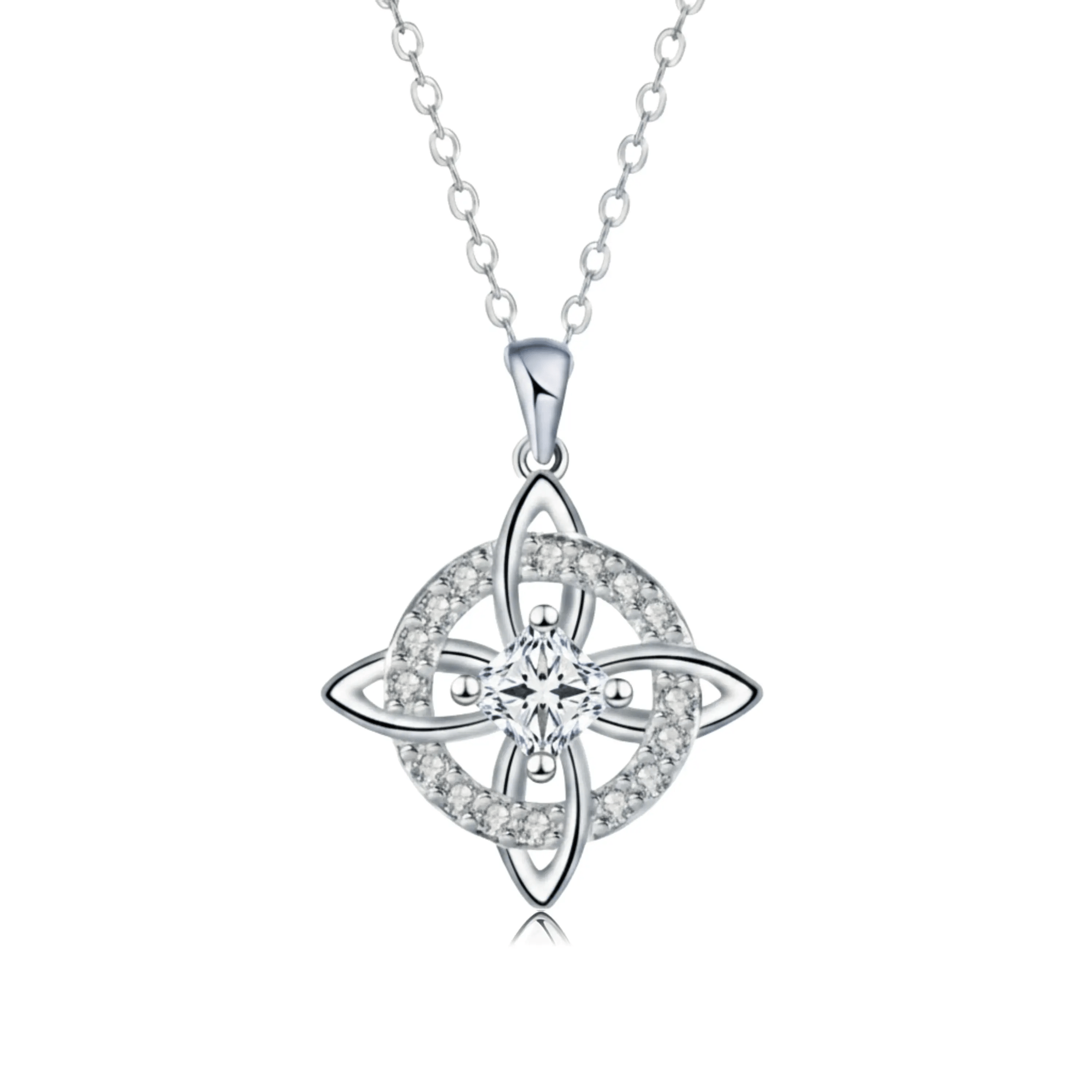 Mystical Birthstone Witches Knot Necklace – Natural Crystal🔮💞Protect Your Loved Ones