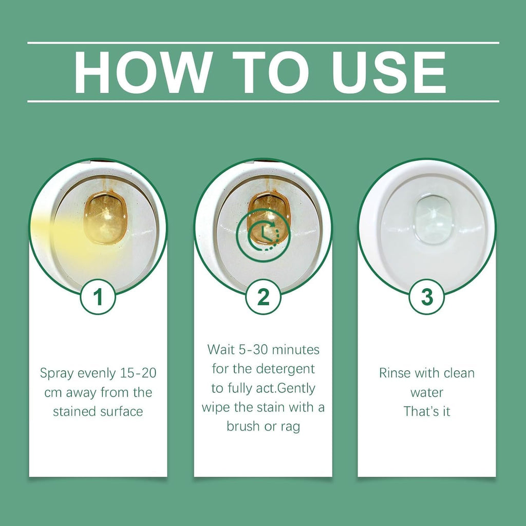 Oxalic Acid Cleaner Spray for Rust, Hard Water Marks & Tough Stains