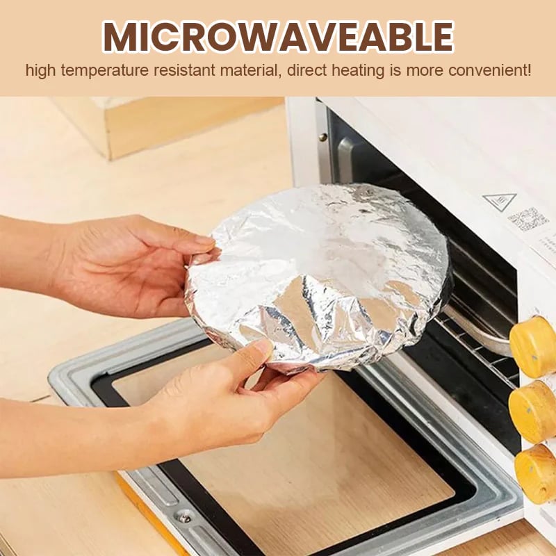 💰 Buy More, Save More! 💰 🔄 Reusable Aluminum Foil Food Covers – Keep your food warm & fresh! 🔥🍽️