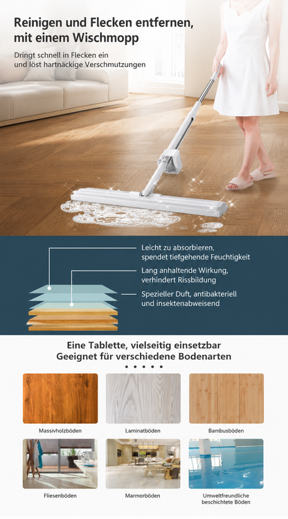 🧼 Bodenreinigungstabletten – 100 Reinigungstabletten für monatelang saubere Böden ✨