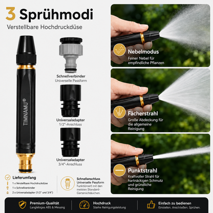 🚗LETZTER TAG – 50 % RABATT TIMNAMY® Hochdruck-Autowasch- & Gartensprüher ✨✨