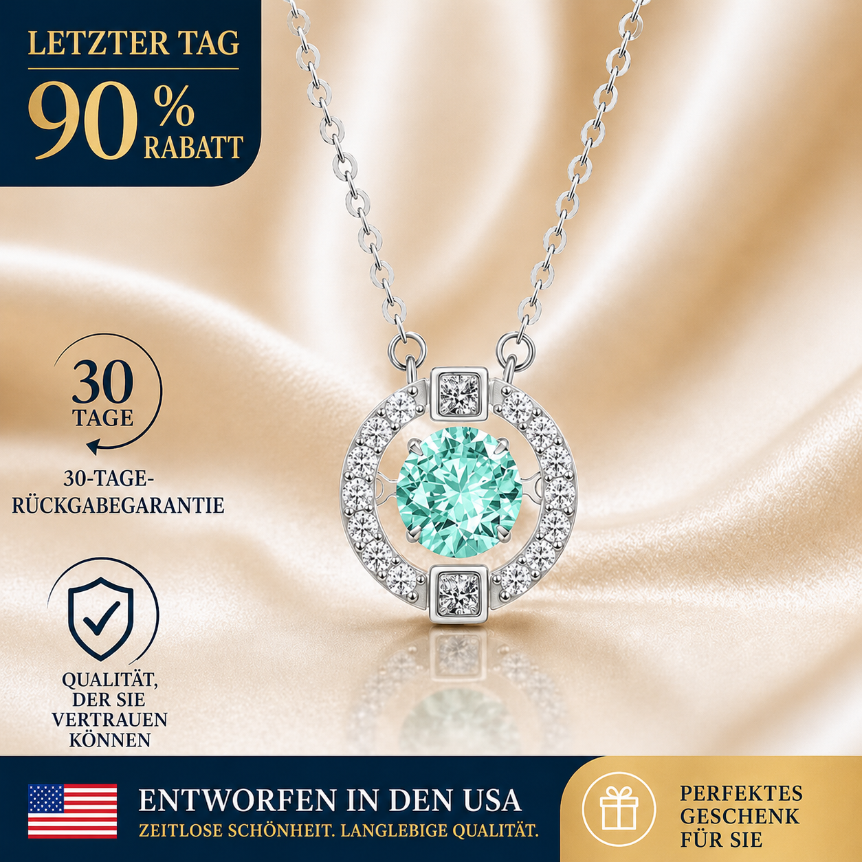 💖 1-Karat Moissanit Herzschlag-Halskette | Symbol für Liebe, Glück & ewige Verbundenheit ✨