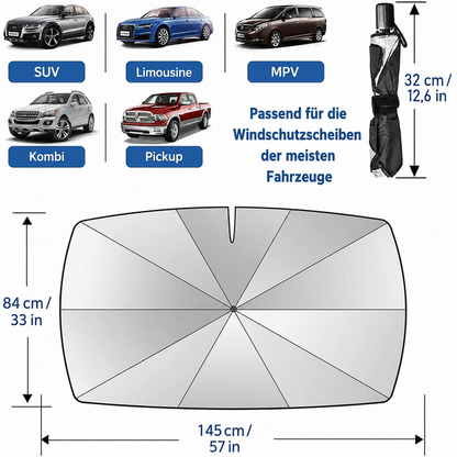 🌞 50 % Rabatt 🌈 Faltbarer Auto-Sonnenschutz für die Windschutzscheibe