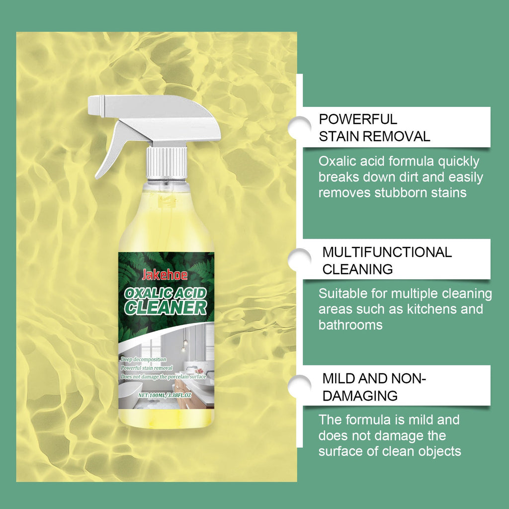 Oxalic Acid Cleaner Spray for Rust, Hard Water Marks & Tough Stains