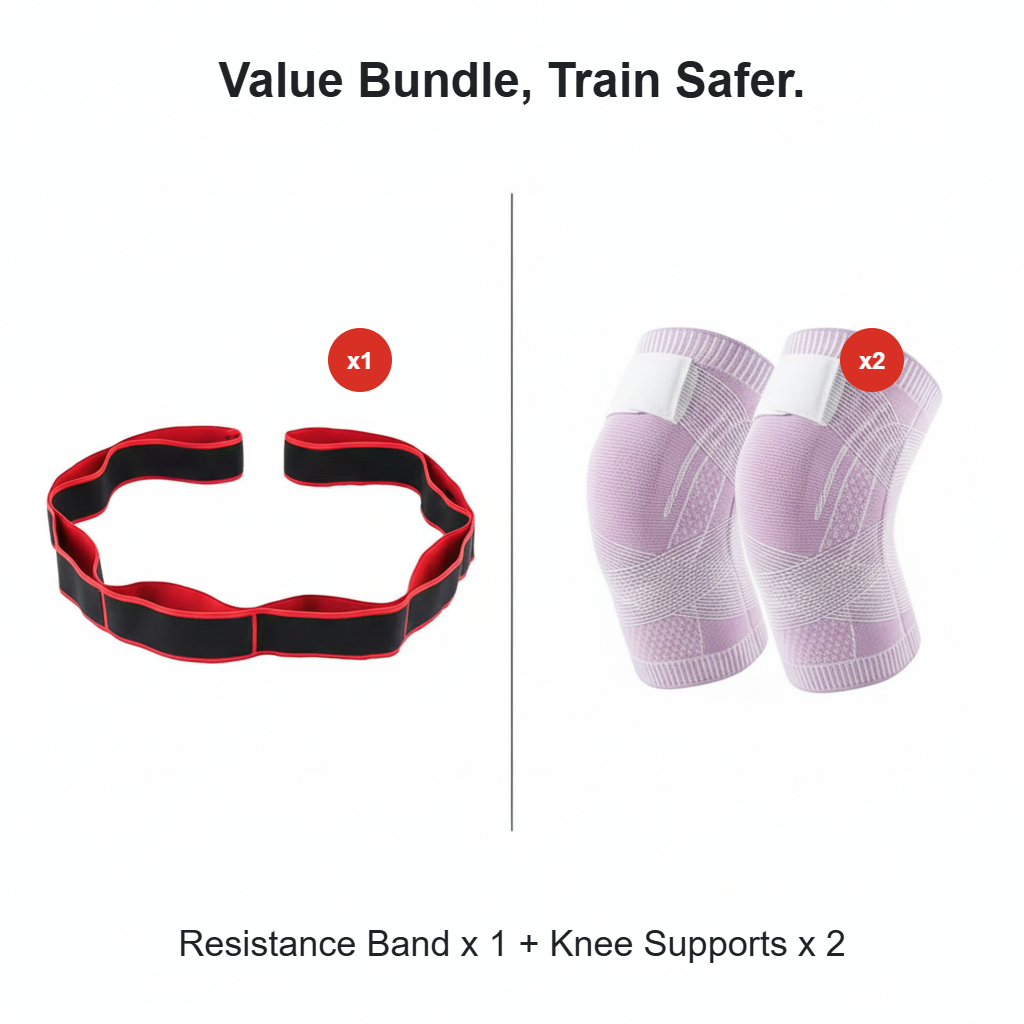 🧘‍♀️ Stretch deeper, move more freely – Resistance band, wherever you are