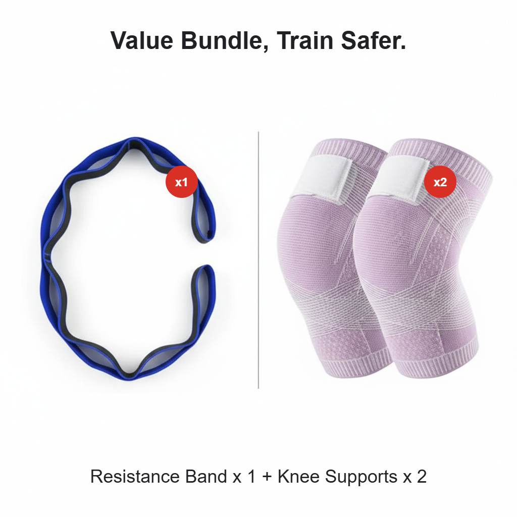 🧘‍♀️ Stretch deeper, move more freely – Resistance band, wherever you are