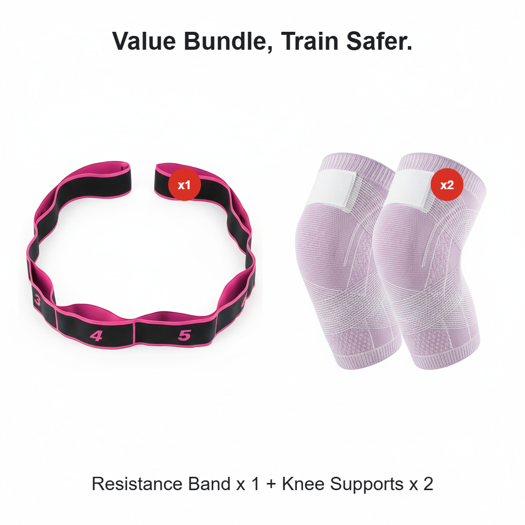 🧘‍♀️ Stretch deeper, move more freely – Resistance band, wherever you are