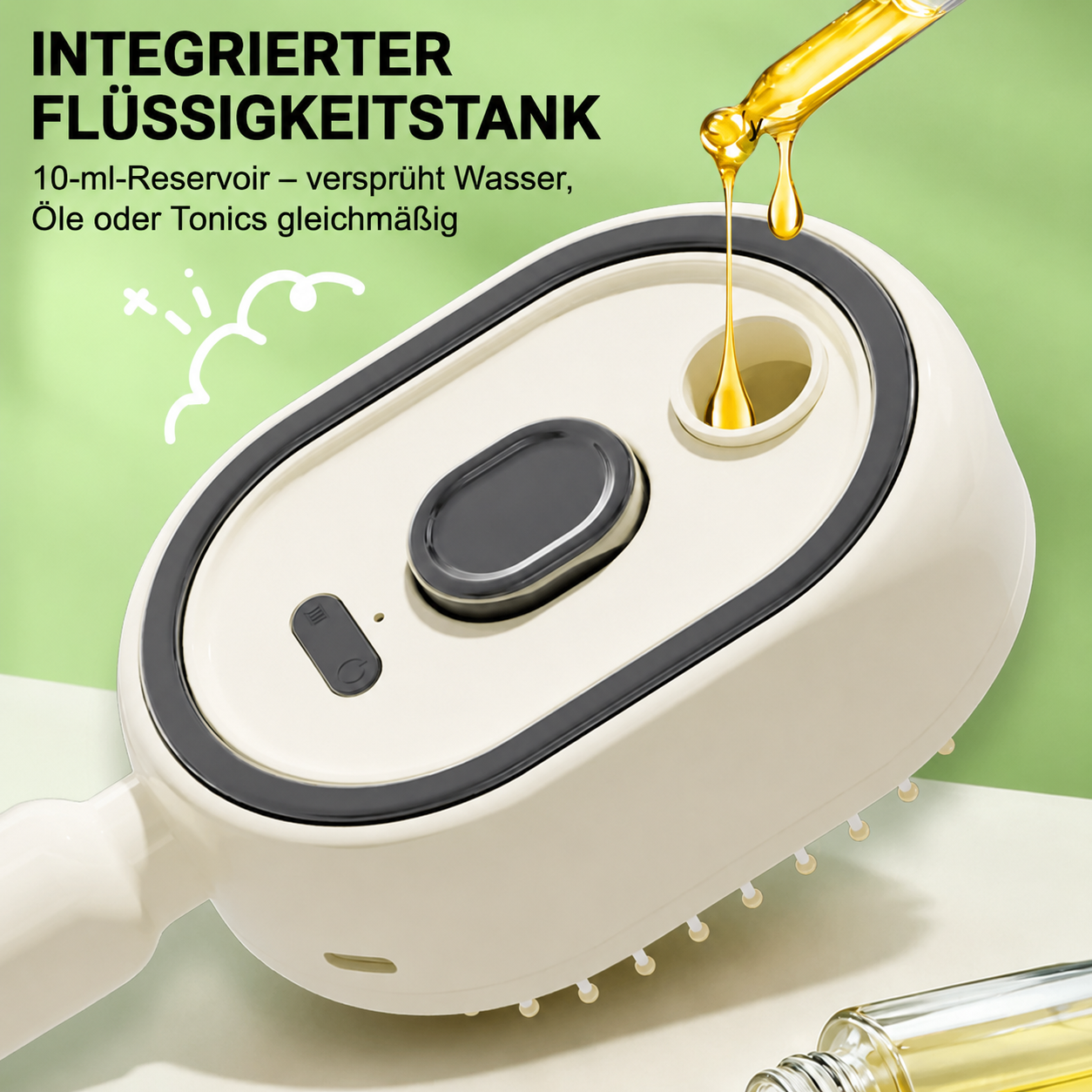 🔥 Nectavira® 3-in-1 Kopfhaut-Massagebürste mit Sprühnebel & Aromaöl-Funktion