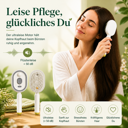 🔥 Nectavira® 3-in-1 Kopfhaut-Massagebürste mit Sprühnebel & Aromaöl-Funktion