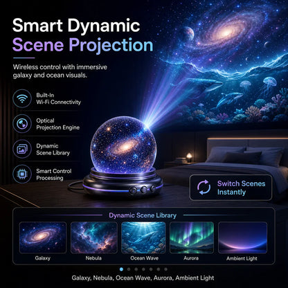 Topacme 5D Hologramm-Nachtlicht-Projektor