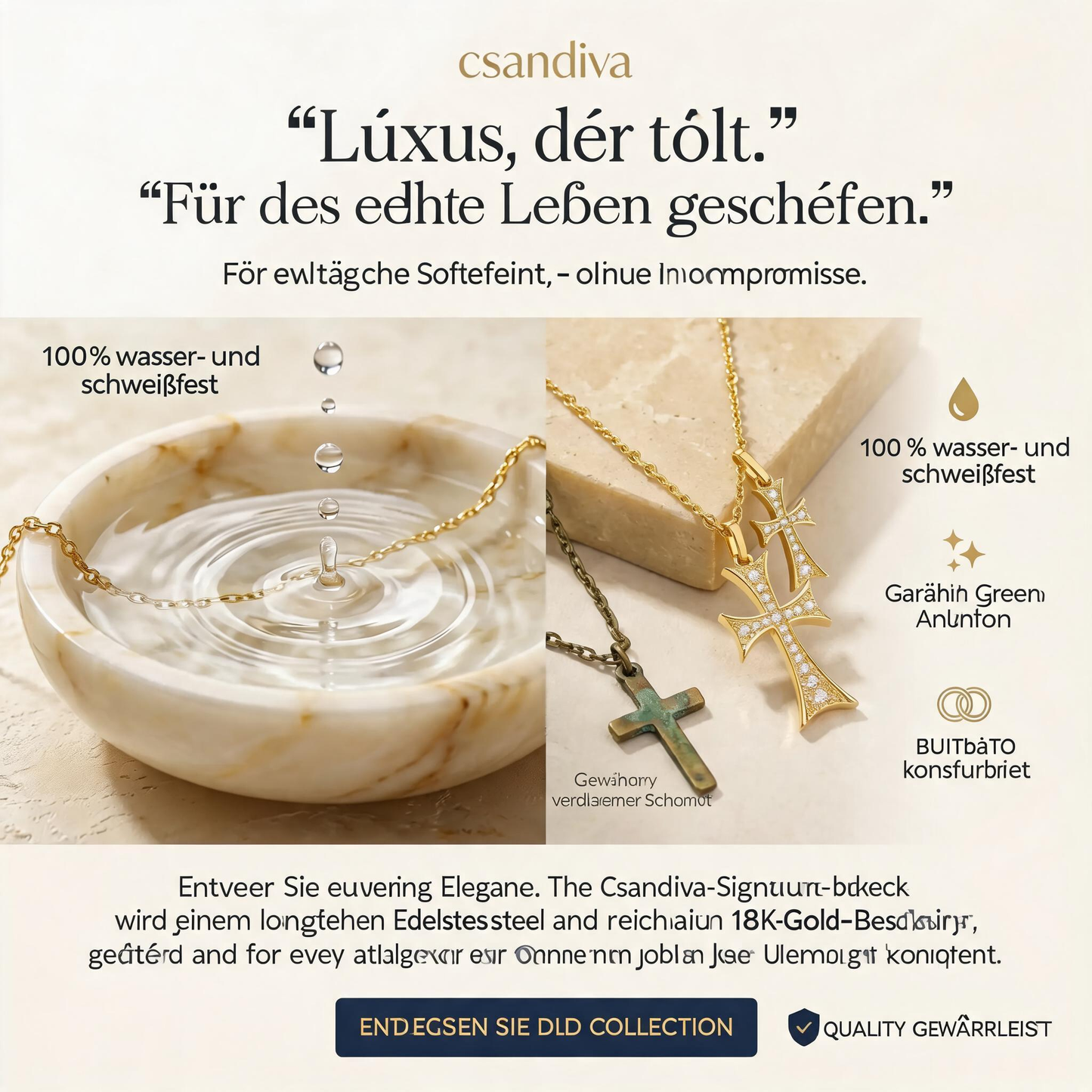 👑 Faith Cross Halskette – Ein zeitloses Symbol für Glaube, Stärke & Hoffnung ✝️