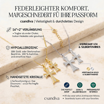 👑 Faith Cross Halskette – Ein zeitloses Symbol für Glaube, Stärke & Hoffnung ✝️