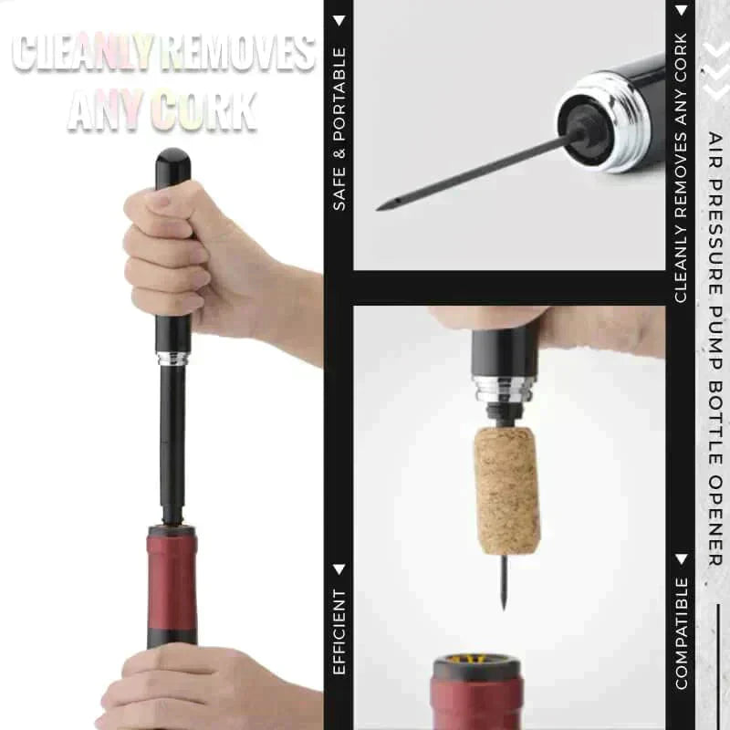 Air Pressure Wine Opener — Fast, Clean, Effortless ⚡for Yourself 🍷Share with Friends 💝