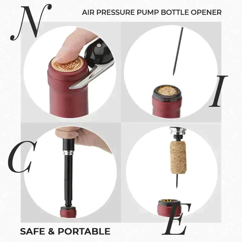 Air Pressure Wine Opener — Fast, Clean, Effortless ⚡for Yourself 🍷Share with Friends 💝