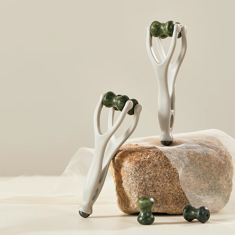💐60% OFF !Natural Stone Massage Set: Scraping Board, Finger Clamp