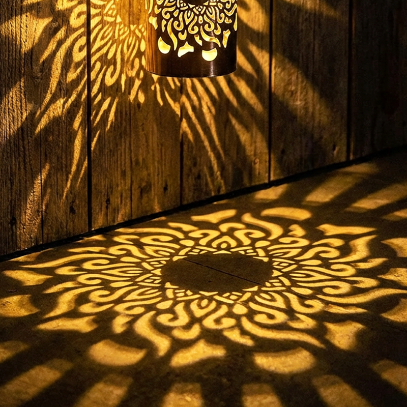 Solar Powered Mandala Projector Light - Waterproof Outdoor Garden Decor（📢60% off!! ⏰ ）