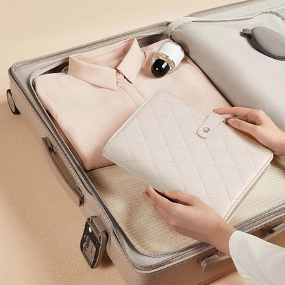 ✨ Checkered Jewelry Bag – Elegant Travel Jewelry Organizer & Portable Storage Case