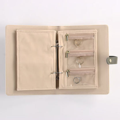 ✨ Checkered Jewelry Bag – Elegant Travel Jewelry Organizer & Portable Storage Case