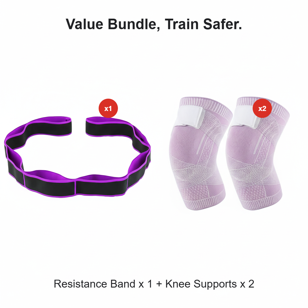 🧘‍♀️ Stretch deeper, move more freely – Resistance band, wherever you are